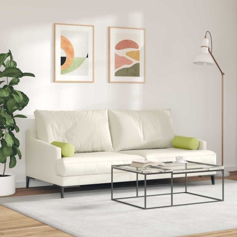 PODUSZKI WAŁKOWE 2 SZT. JASNOZIELONY Ø 15X40CM TKANINA