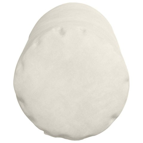 PODUSZKI WAŁKOWE 2 SZT. KREMOWY Ø 15X40CM TKANINA SZTRUKSOWA