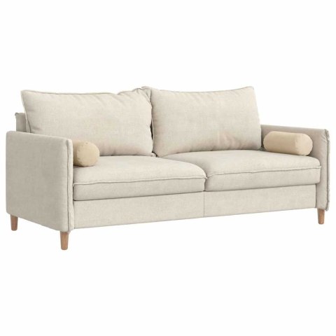 PODUSZKI WAŁKOWE 2 SZT. KREMOWY Ø 15X40CM