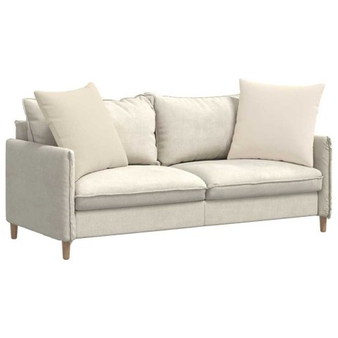 PODUSZKI NA SOFĘ BEŻOWY TKANINA