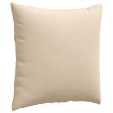 PODUSZKI NA SOFĘ KREMOWY TKANINA