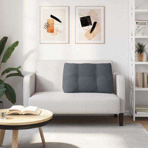 PODUSZKA NA PLECY CIEMNOSZARY 80X24X50CM AKSAMIT