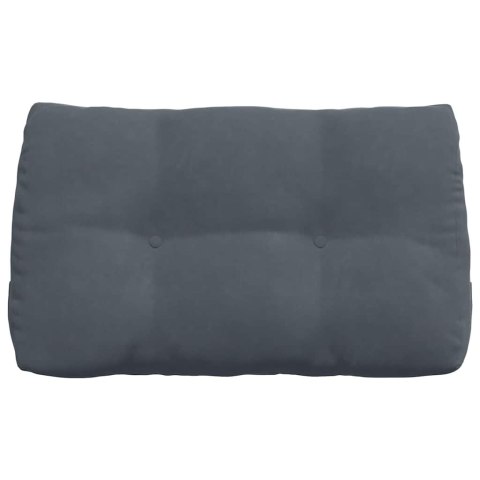 PODUSZKA NA PLECY CIEMNOSZARY 80X24X50CM AKSAMIT