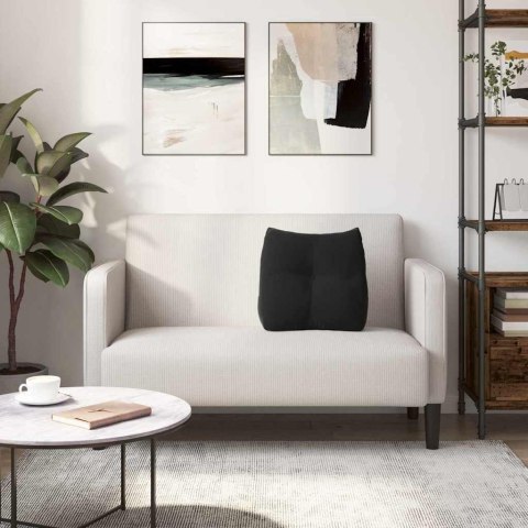 PODUSZKA NA PLECY CZARNY 45X24X50CM AKSAMIT