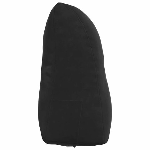 PODUSZKA NA PLECY CZARNY 45X24X50CM AKSAMIT