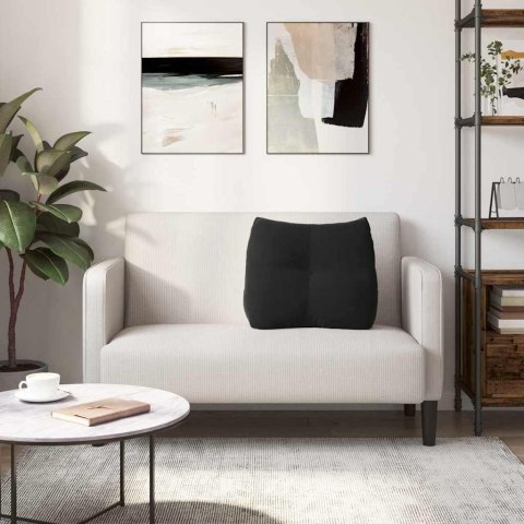 PODUSZKA NA PLECY CZARNY 60X24X50CM AKSAMIT