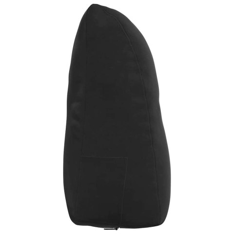 PODUSZKA NA PLECY CZARNY 60X24X50CM AKSAMIT