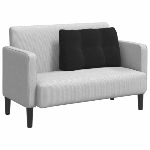 PODUSZKA NA PLECY CZARNY 80X24X50CM AKSAMIT