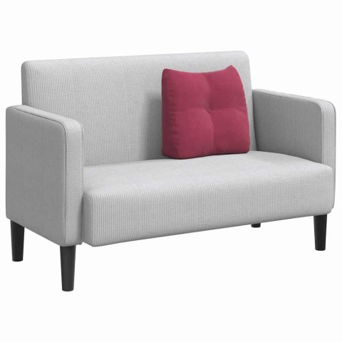 PODUSZKA NA PLECY CZERWONE WINO 45X24X50CM AKSAMIT