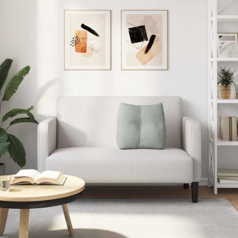 PODUSZKA NA PLECY JASNOSZARY 45X24X50CM AKSAMIT