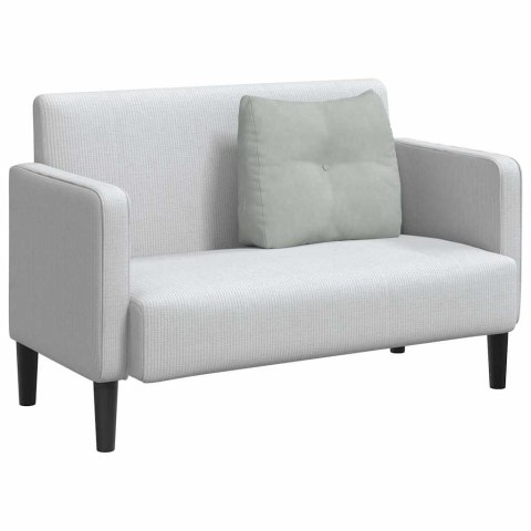 PODUSZKA NA PLECY JASNOSZARY 60X24X50CM AKSAMIT