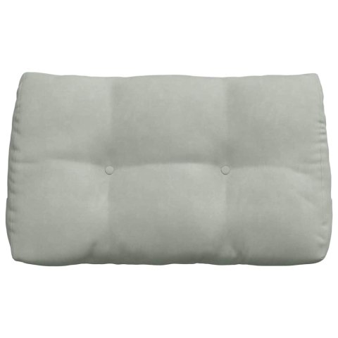 PODUSZKA NA PLECY JASNOSZARY 80X24X50CM AKSAMIT