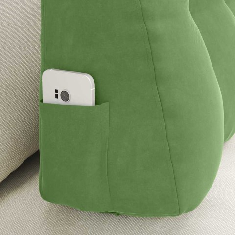 PODUSZKA NA PLECY JASNOZIELONY 80X24X50CM AKSAMIT