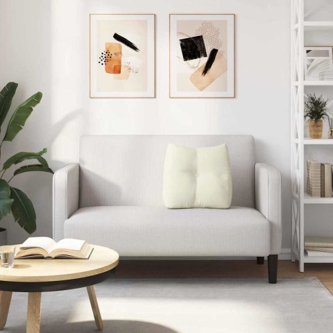 PODUSZKA NA PLECY KREMOWY 45X24X50CM AKSAMIT