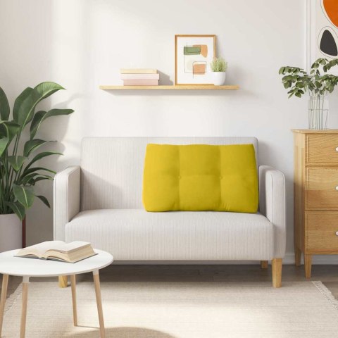 PODUSZKA NA PLECY ŻÓŁTY 80X24X50CM AKSAMIT