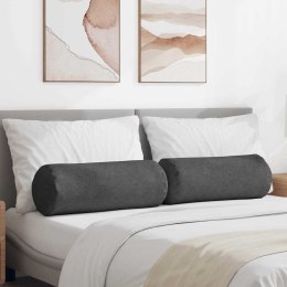 PODUSZKI WAŁKOWE 2 SZT. CIEMNOSZARY Ø 25X70CM