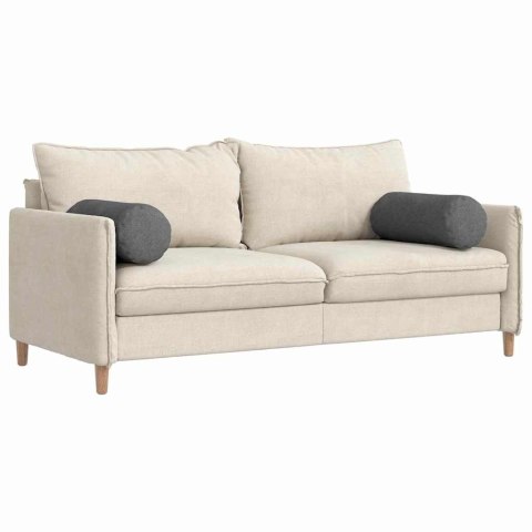 PODUSZKI WAŁKOWE 2 SZT. CIEMNOSZARY Ø 25X70CM