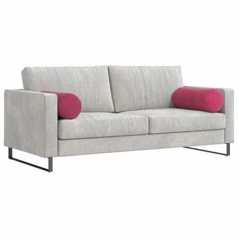 PODUSZKI WAŁKOWE 2 SZT. CZERWONE WINO Ø 25X70CM