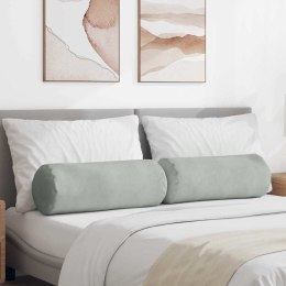 PODUSZKI WAŁKOWE 2 SZT. JASNOSZARY Ø 25X70CM