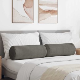 PODUSZKI WAŁKOWE 2 SZT. JASNOSZARY Ø 25X70CM