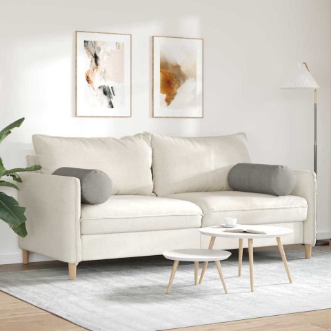 PODUSZKI WAŁKOWE 2 SZT. JASNOSZARY Ø 25X70CM