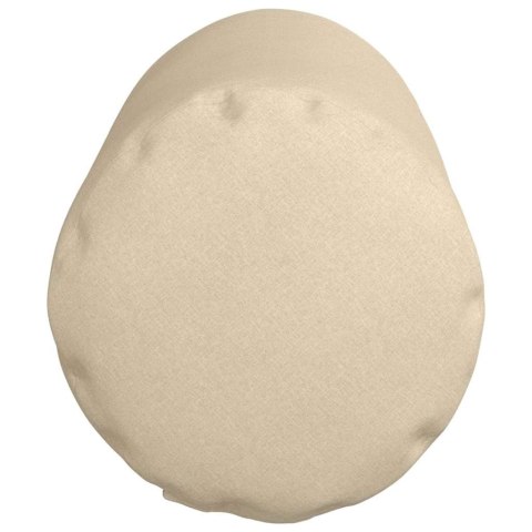 PODUSZKI WAŁKOWE 2 SZT. KREMOWY Ø 25X70CM TKANINA