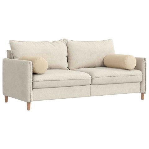 PODUSZKI WAŁKOWE 2 SZT. KREMOWY Ø 25X70CM