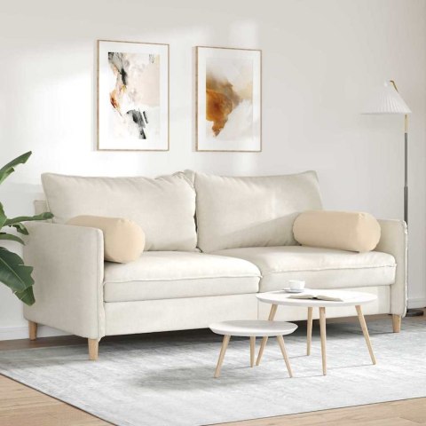 PODUSZKI WAŁKOWE 2 SZT. KREMOWY Ø 25X70CM