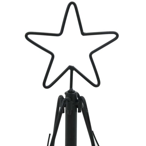 CHOINKA STOŻKOWA ŚWIĄTECZNA Z PODSTAWĄ CZARNY 60CM STAL