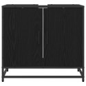SZAFKA POD UMYWALKĘ Z DRZWIAMI CZARNY DĄB 65X33X60CM