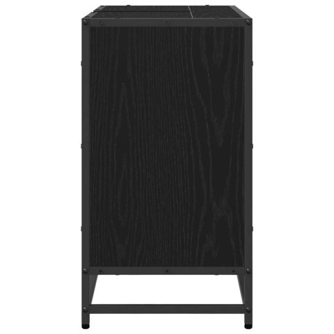 SZAFKA POD UMYWALKĘ Z DRZWIAMI CZARNY DĄB 65X33X60CM