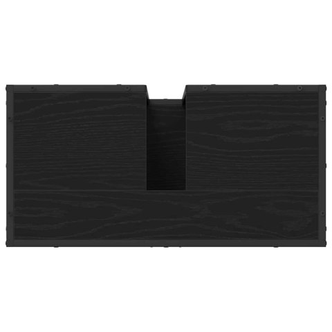 SZAFKA POD UMYWALKĘ Z DRZWIAMI CZARNY DĄB 65X33X60CM