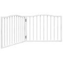 SKŁADANA BRAMKA ZABEZPIECZAJĄCA DLA PSA 2 PANELE BIAŁA 160CM