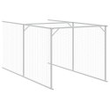 BUDA DLA PSA Z DACHEM ANTRACYTOWA 117X405X123CM STAL