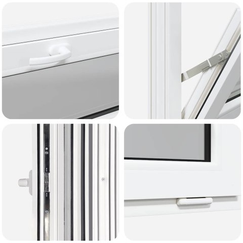 OKNO PIWNICZNE "RISOR" 110X40CM UCHYLNE 3 SZYBY BIAŁE