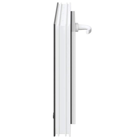 VidaXL Okno piwniczne "RISOR" 60x40 cm uchylne 2 szyby antracyt