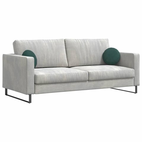 PODUSZKI NA SIEDZISKA 2 SZT. CIEMNA ZIELEŃ Ø 40X13CM AKSAMIT