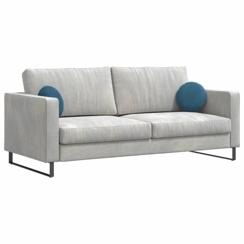 PODUSZKI NA SIEDZISKA 2 SZT. NIEBIESKI Ø 40X13CM AKSAMIT