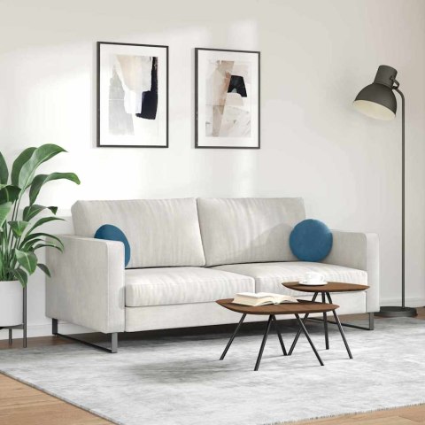 PODUSZKI NA SIEDZISKA 2 SZT. NIEBIESKI Ø 40X13CM AKSAMIT