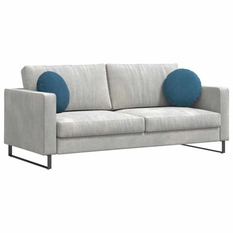 PODUSZKI NA SIEDZISKA 2 SZT. NIEBIESKI Ø 40X13CM AKSAMIT