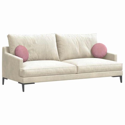 PODUSZKI NA SIEDZISKA 2 SZT. RÓŻOWY Ø 40X13CM AKSAMIT