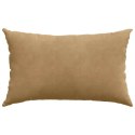PODUSZKI NA SOFĘ 2 SZT. BRĄZOWY 50X30CM TKANINA SZTRUKSOWA