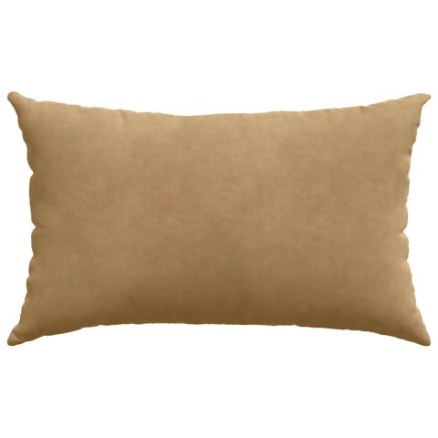 PODUSZKI NA SOFĘ 2 SZT. BRĄZOWY 50X30CM TKANINA SZTRUKSOWA