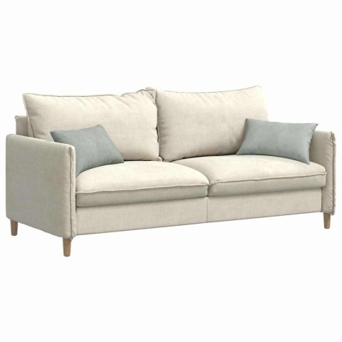 PODUSZKI NA SOFĘ 2 SZT. JASNOSZARY 50X30CM TKANINA SZTRUKSOWA