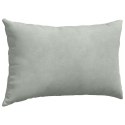 PODUSZKI NA SOFĘ 2 SZT. JASNOSZARY 50X30CM TKANINA SZTRUKSOWA