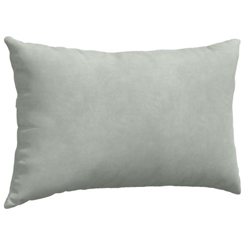 PODUSZKI NA SOFĘ 2 SZT. JASNOSZARY 50X30CM TKANINA SZTRUKSOWA