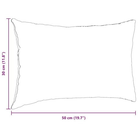 PODUSZKI NA SOFĘ 2 SZT. CIEMNO SZARY 50X30CM