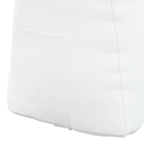 VidaXL Poduszka na plecy Biały 60 x 24 x 50 cm tkanina