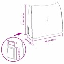 VidaXL Poduszka na plecy Biały 60 x 24 x 50 cm tkanina