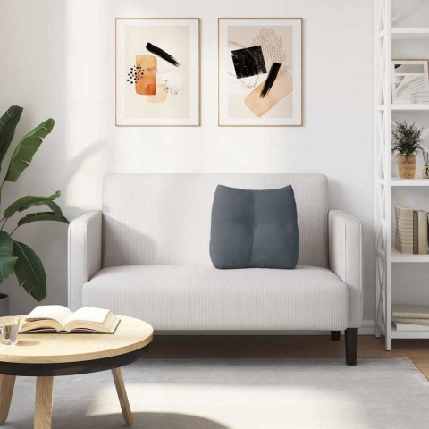 PODUSZKA NA PLECY CIEMNOSZARY 45X24X50CM AKSAMIT